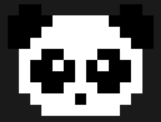 Panda perleplade – Sødt pandahoved