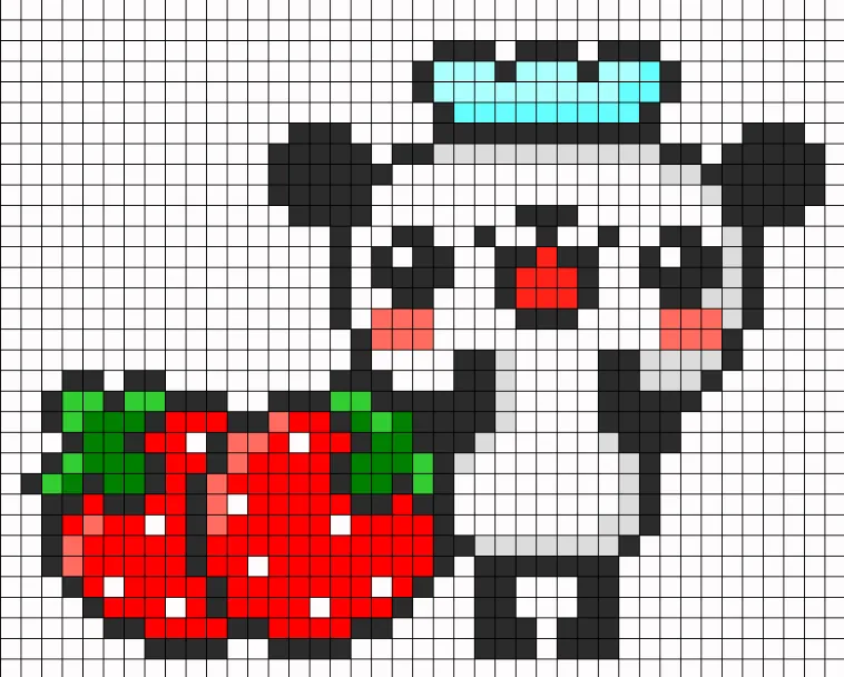 Panda perleplade – Sød pandakok