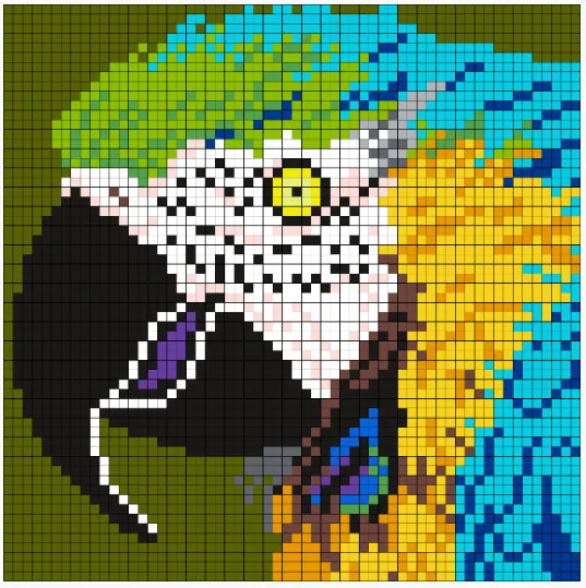 Papegøje perleplade – Parrot