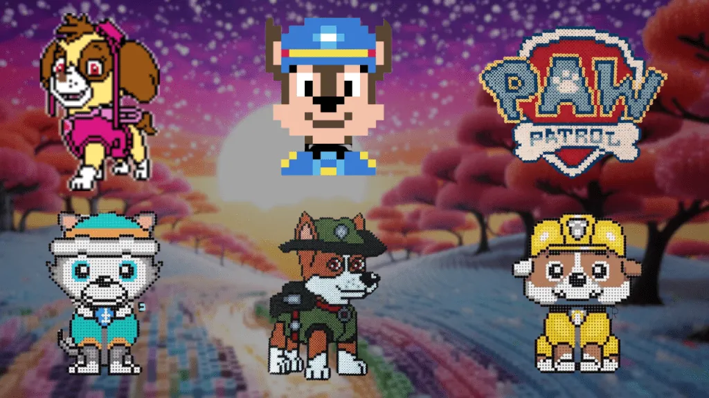 Paw Patrol perleplade