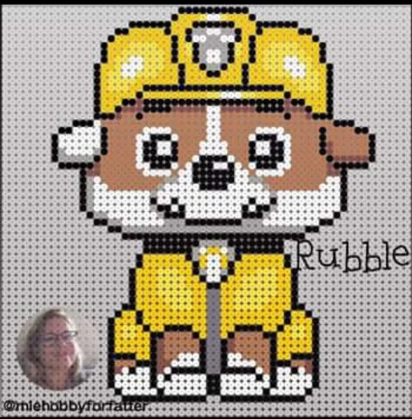 Paw Patrol perleplade – inspiration 4