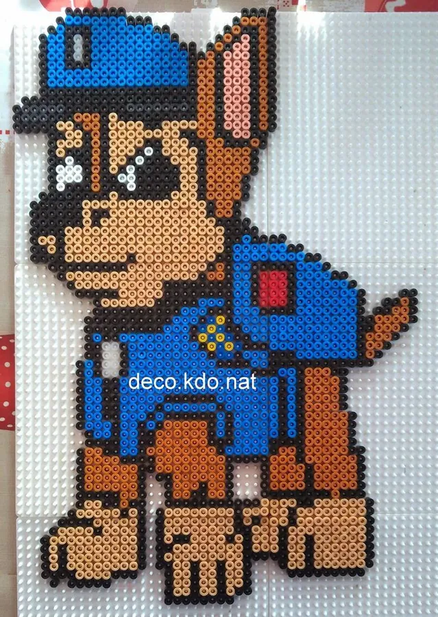 Paw Patrol perleplade – Chase