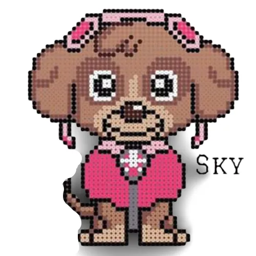 Paw Patrol perleplade – Skye