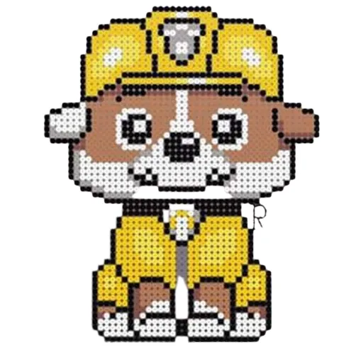 Paw Patrol perleplade – Rubble