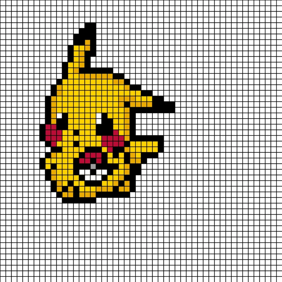 Pikachu perleplade – Pikachu med en Pokéball