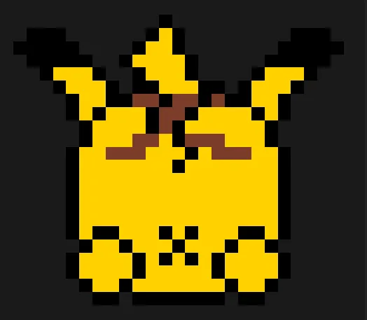 Pikachu perleplade – Pikachu-glasunderlag