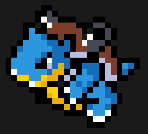 Blastoise perleplade – Mini-Blastoise