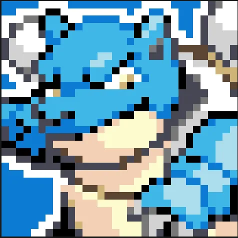 Blastoise perleplade – Blastoise-maleri