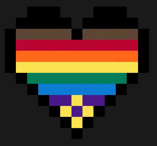 Regnbue perleplade – Regnbue af LGBTQ+-hjerter