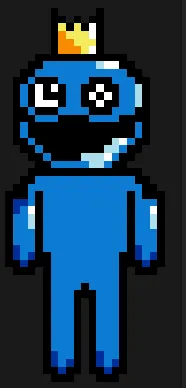 Roblox perleplade – Blue fra Rainbow Friends – hele kroppen