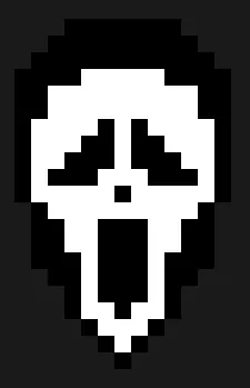 Skelet perleplade – Ghostface-maske