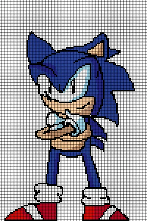 Sonic perleplade – Sonic fra Sonic Underground