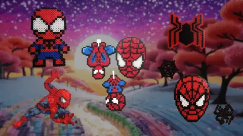 Spiderman perleplade