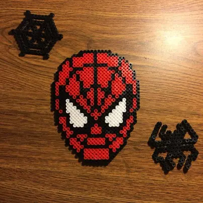 Spiderman perleplade – inspiration 4