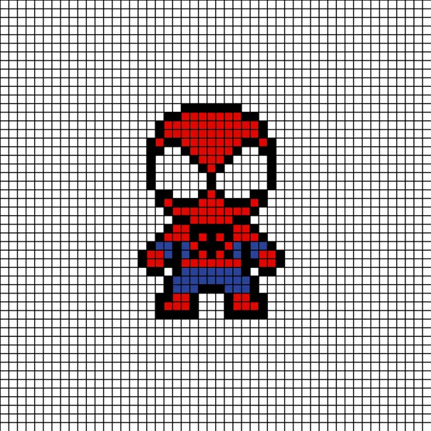 Spiderman perleplade – Mini-Spider-Man