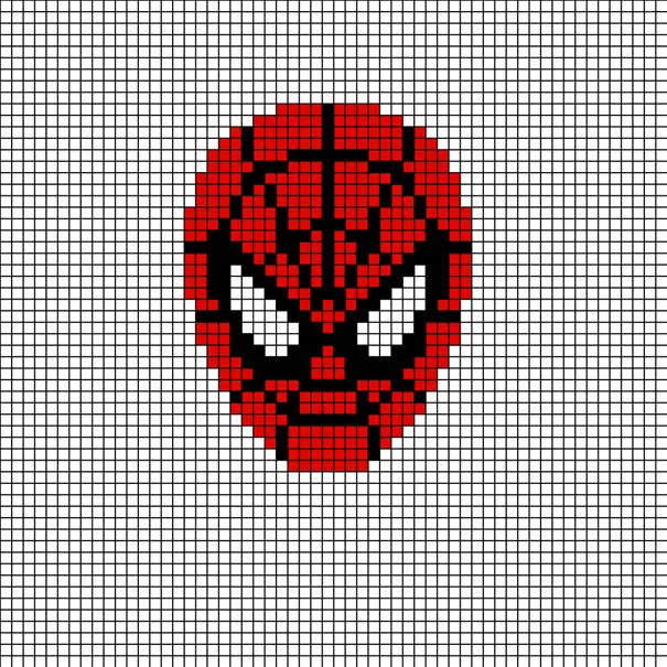 Spiderman perleplade – Spider-Man-maske