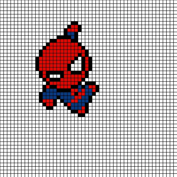 Spiderman perleplade – Hængende mini-Spider-Man