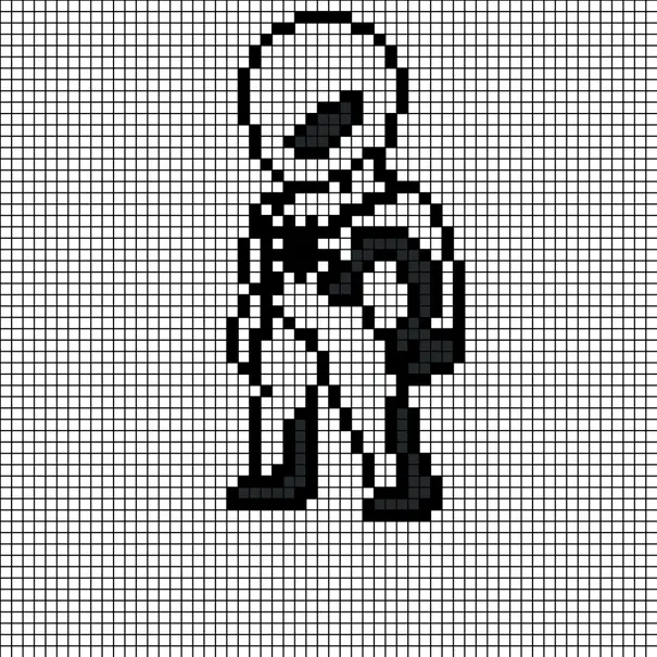 Spiderman perleplade – Sort-hvid Spider-Man
