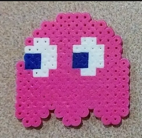 Spøgelse perleplade – Gult Pac-Man-spøgelse