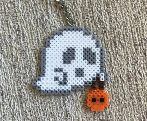 Spøgelse perleplade – Spøgelse med halloweenspand