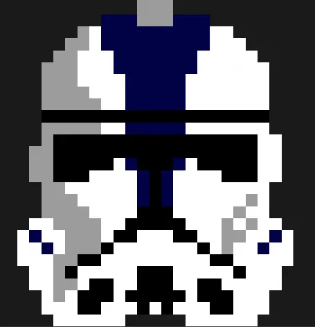 Star Wars perleplade – Klonkriger-hjelm – Star Wars