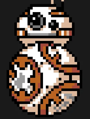 Star Wars perleplade – BB-8