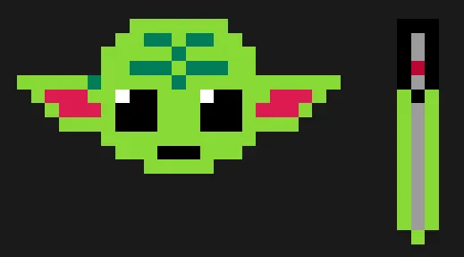 Star Wars perleplade – Yoda-hoved