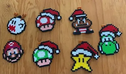 Super Mario perleplade – inspiration 8