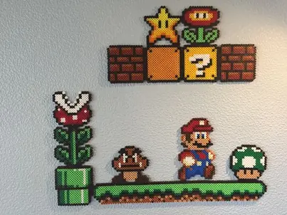 Super Mario perleplade – inspiration 21