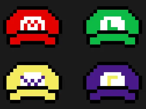 Super Mario perleplade – Super Mario – kasketter