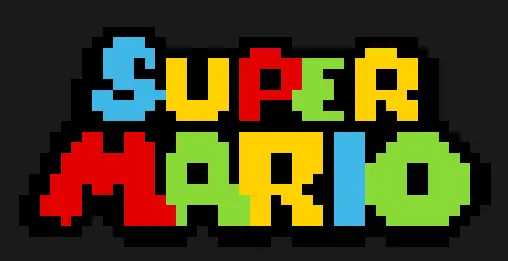 Super Mario perleplade – Super Mario-logo