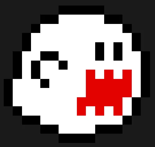 Super Mario perleplade – Spøgelset Boo