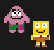 SvampeBob perleplade – SvampeBob Firkant og Patrick Søstjerne
