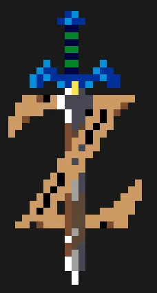 Sværd perleplade – Master Sword med Zelda-Z
