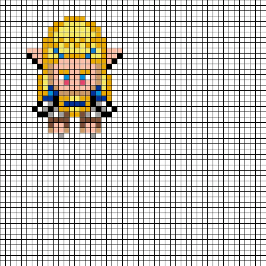 Zelda perleplade – Zelda-figur