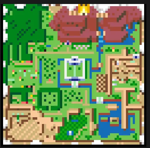 Zelda perleplade – Kortet fra Zelda: A Link to the Past