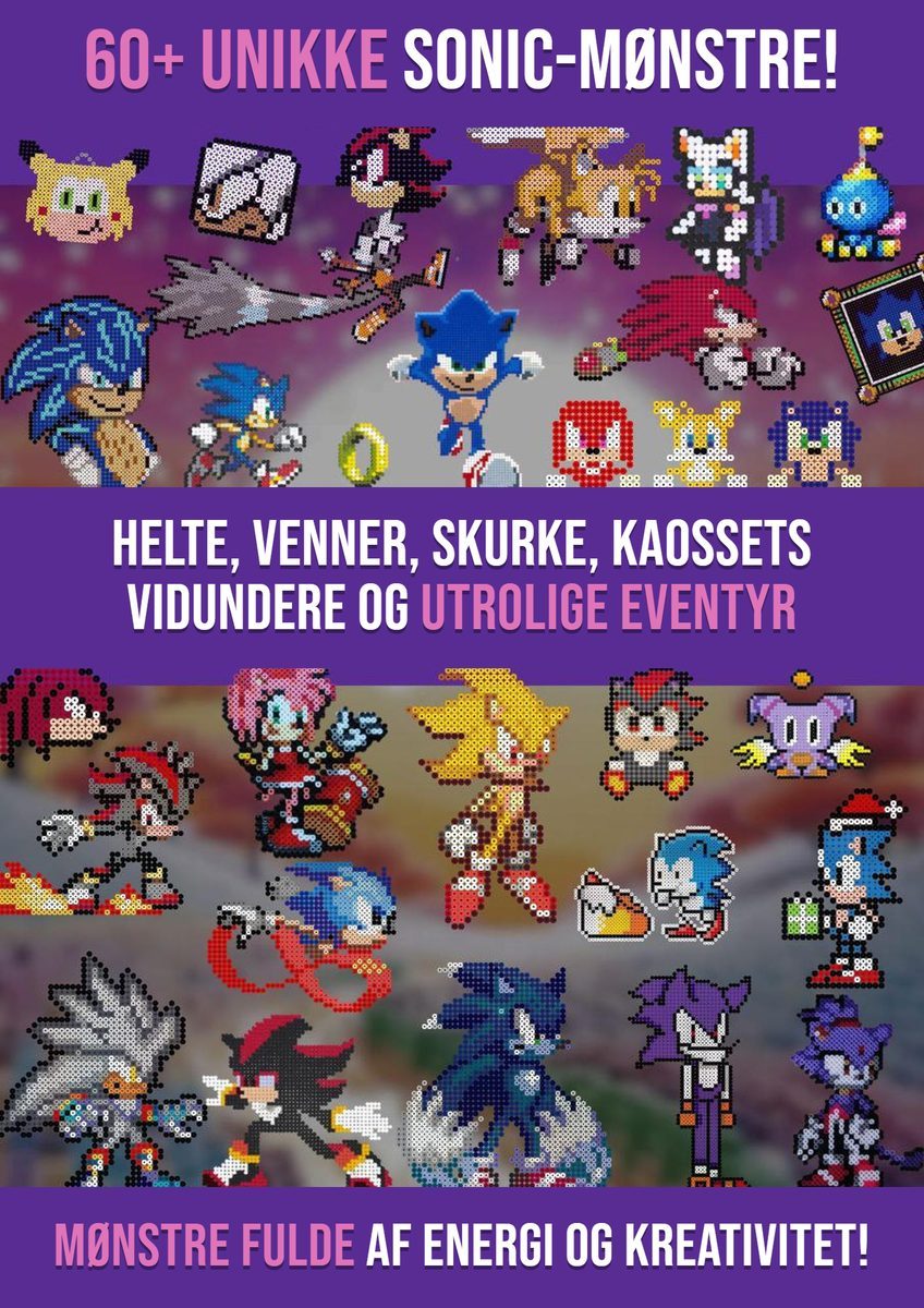 60+ Sonic-mønstre til perleplader – Sonic, Tails, Knuckles og Shadow af perler